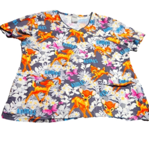 Disney Bambi scrub top sz. Medium